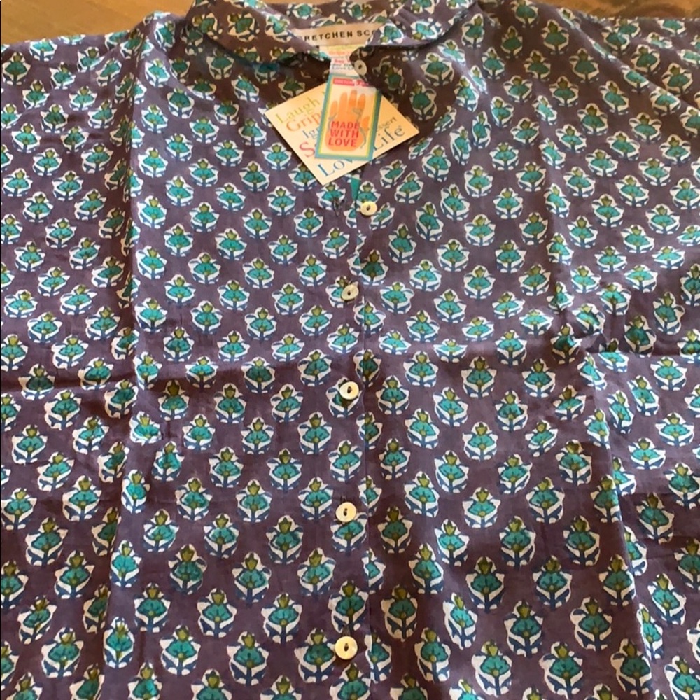 Brand new with tags Gretchen Scott boxy blouse.